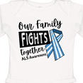 thumbnail image 4 of Inktastic Our Family Fights Together ALS Awareness Boys or Girls Long Sleeve Baby Bodysuit, 4 of 5