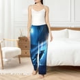 thumbnail image 2 of Fotbe A Wolf Barks Out A Window Women's Pajama Pants,Sleepwear Pants,Pj Bottoms Drawstring And Pockets-Medium, 2 of 7