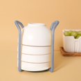 thumbnail image 2 of Soporte para platos para cajones de cocina, 2 estantes de almacenamiento de cocina ajustables de 4,7 a 6,7 pulgadas, organizadores de platos y cuencos expandibles, escurreplatos telescópicos, soportes, 2 of 5