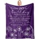 thumbnail image 1 of LHSHID 70th Birthday Gifts for Women Blanket 70th Birthday Decorations Best Gift for 70 Year Old Woman Happy Birthday Gift for Mom/Wife/Grandma/Friends Turning 70 Gift Throw Blanket 40"x50", 1 of 7