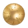 thumbnail image 3 of Kurt Adler 80mm Gold With Pattern Glass Ball, Set of 6, 3 of 4