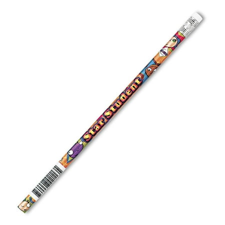 UPC: 0749008021135 | J.R. Moon Pencil J.R. Moon Star Student Motivational Pencil Pack of 12 (JRM2113B)