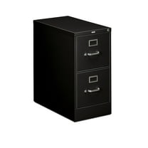 HON 2-Drawer Office Filing Cabinet - 310 Series Full-Suspension Letter File Cabinet, 26.5"D, Black (H312)