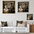 thumbnail image 4 of Designart "Asian Art euphony In Tea I" Asian Floater Framed Wall Decor, 4 of 7