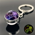thumbnail image 2 of Jewelry VerPetridure Twelve Constellation Keychain Pendant Time Luminous Glass Ball Pendant Metal Key, 2 of 4
