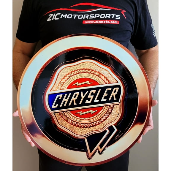 1925-1955 Chrysler Ribbon Logo Steel Sign