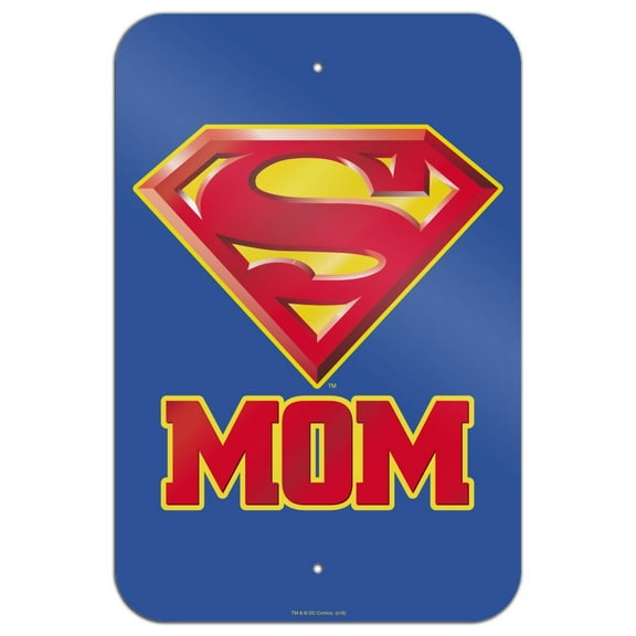Superman Super Mom Shield Logo Home Business Office Sign