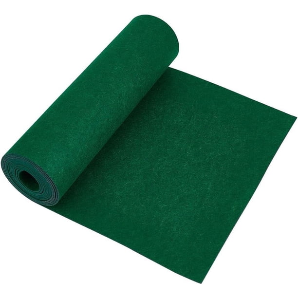 Rollo de fieltro verde de 118 x 15,7 pulgadas, 2 mm de grosor, fieltro no tejido para manualidades, patchwork, costura y decoración.