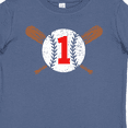 thumbnail image 4 of Inktastic First Birthday Weathered Baseball Design with Bats Boys or Girls Baby T-Shirt, 4 of 5
