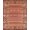 Red, Pattern 17, variant on Design&I 8'x10' Washable Area Rug Boho Throw Vintage Scroll Border Ru Door Felpudo Entryway Scatter for Dining Room, Large Office, Lounge, Snag-Free