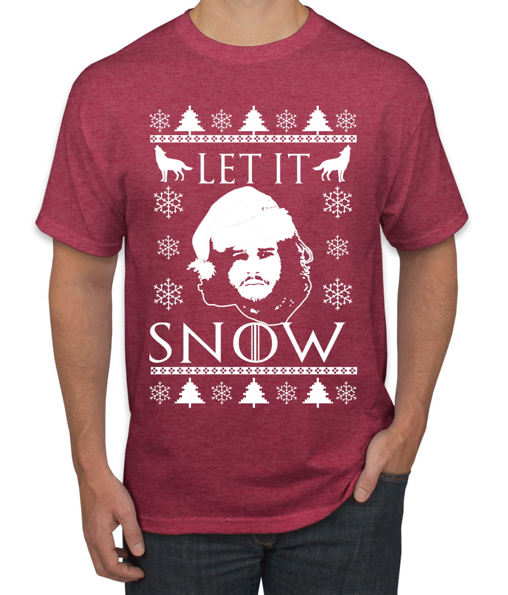 LET IT SNOW Christmas Jumper Game Of Thrones Jon Snow Xmas Sweatshirt GOT Stark