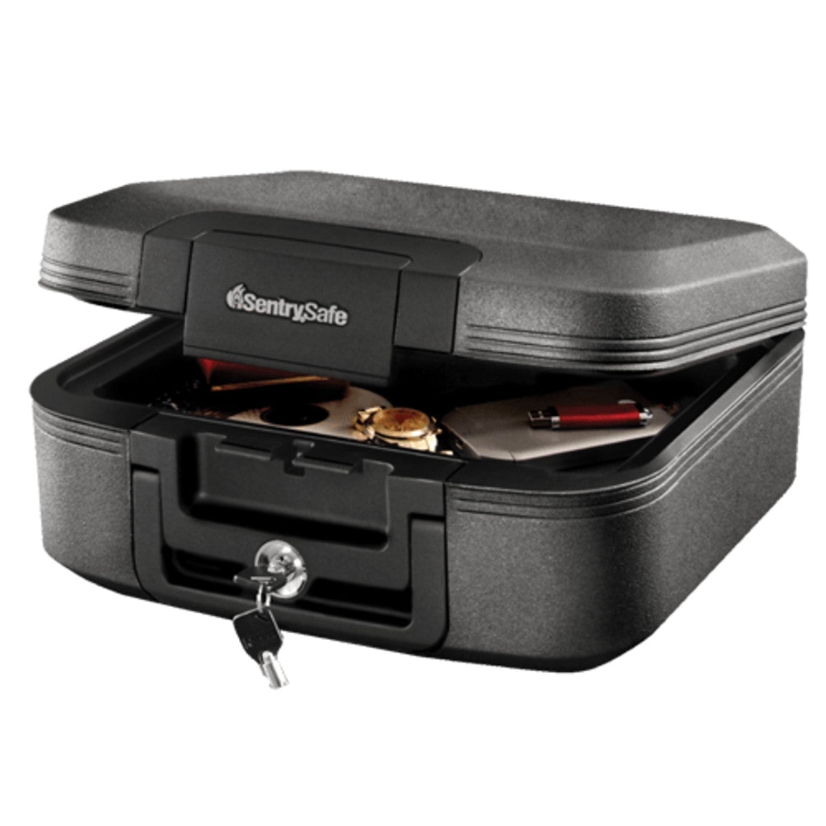 SentrySafe CFW20201 Fire/Water Resistant Chest Safe, 0.28 CuFt., Gray