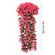 thumbnail image 3 of Guirnalda colgante de flores artificiales de violeta con orquídeas de seda, ramo decorativo reutilizable para bodas, hogar, jardín y decoración de eventos., 3 of 6