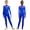Blue, variant on iiniim Girls Full Body Gymnastics Unitard Long Sleeve Dance Leotard Sparkly One Piece Athletic Bodysuit White 6