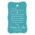 thumbnail image 1 of 100 PCS Wedding Welcome Personalized Wedding Favor Gift Paper Tags Custom Made Thank you Hang Tags, 1 of 1
