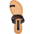 thumbnail image 3 of Aqua Womens Slay Leather Braided Flats, 3 of 3