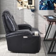 thumbnail image 2 of Power Electric Recliner Chair with USB Charge Port and Cup Holder - Recliner Sofa Overstuffed Electric PU Recliner Chair Home Theater Seating Bedroom & Living Room Chair, 2 of 7