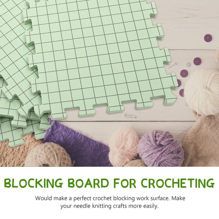 1 Set Knitting Blocking Mats Crochet Blocking Boards Foam Crocheting Mats  with Fixing Pin 