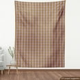 thumbnail image 4 of Geometric Upholstery Fabric by the Yard, Striped Hexagons Creative Hand-drawn Brushed Design with Sketchy Look, Decorative Fabric for DIY and Home Accents, Lavender Orange Blush by Ambesonne, 4 of 5