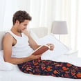 thumbnail image 5 of Bixox Men's Autumnal Forest Patterned Pajama Pants with Pockets Lounge Clothes for Home, 5 of 5