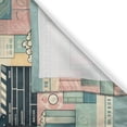 thumbnail image 3 of Ambesonne Cinema Lover Kitchen Curtains, Movie Themed Modern, 55"x30", Almond Green Blush Peach, 3 of 3