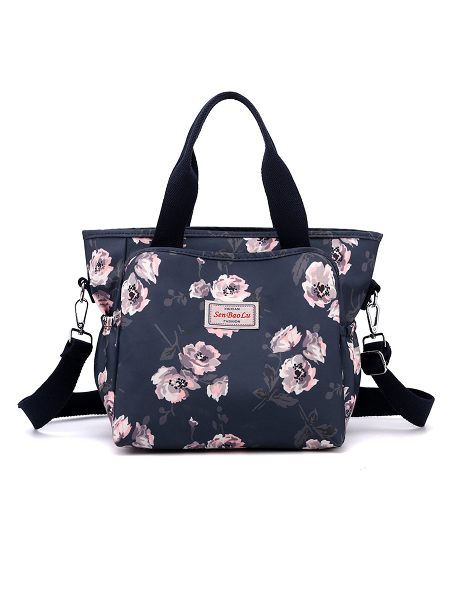 Frontwalk Ladies Crossbody Shoulder Bags Zipper Tote Bag Top Handle Nylon Handbag Large Capacity