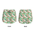 thumbnail image 3 of Fuzoiu Flamingo And Monstera Print Women's Athletic Shorts, Double-Layer Running Shorts with Pocket,Women's Workout Shorts for Yoga, Gym, and Workouts-Medium, 3 of 7