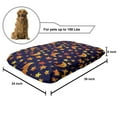 thumbnail image 2 of Nocturnal Pet Bed, Watercolor Painted Repeating Little Night Sky Moons Stars Printing, Resistant Pad for Dogs and Cats Cushion with Removable Cover, 24" x 39", Indigo Marigold Mustard, by Ambesonne, 2 of 4