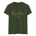 thumbnail image 4 of Fgnfyis Mode pour Femmes Hauts Décontractés Manches Courtes Col Rond T-Shirt Imprimé Ample Hauts pour Femmes Vert TTTG, 4 of 4