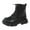 Z3-Black, variant on BOBOGOJP Girls Lace Up Riding Boots Side Zipper PU Leather Riding Boots with Bowknot Fashion Kids Mid Calf Waterproof Boot Black for Size 10.5