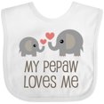 thumbnail image 3 of Inktastic My Pepaw Loves Me Grandson Boys or Girls Baby Bib, 3 of 4