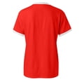 thumbnail image 5 of YMNXA Womens T Shirts Soccer Summer Turkey Graphic Print Short Sleeve Round Neck Fashion Breathable Soft Tee Top For Everyday Wear,Watermelon Red,M, 5 of 5