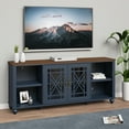 thumbnail image 2 of FESTIVO Vintage TV Stand with Carved Doors for Large Size TV 70"W x 30"H x 15.5"D - Navy, 2 of 6