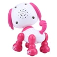 thumbnail image 2 of Jouet robot pour animaux de compagnie, interactif et intelligent, pour enfants, avec son et lumière LED, idéal pour la marche (rose rouge), 2 of 4