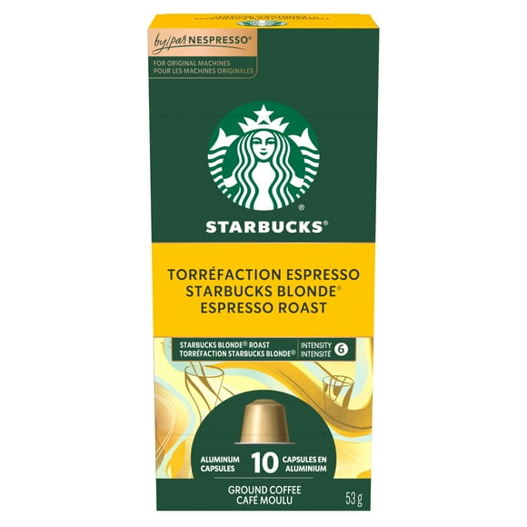 Starbucks By Nespresso Blonde Espresso Roast Coffee Capsules, 53 g