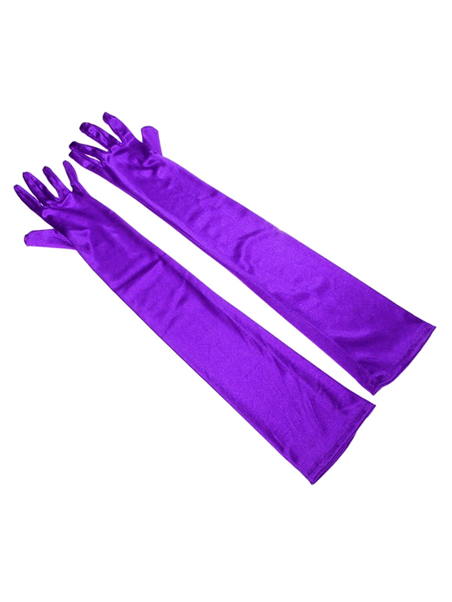 Sunisery Womens Satin Long Gloves Opera Evening Wedding Party Prom