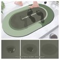 thumbnail image 5 of Tyidzon Bathroom Rugs Sets 2 Piece Non-Slip Bath Mat Super Absorbent Quick Dry Bathroom Mat in Front of The Kitchen Sink, Shower Room, Bathtub (16"x24", Green), 5 of 9