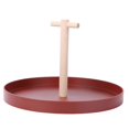 thumbnail image 2 of Lap Tray With Handles Simple Storage Tray Wooden Desk Tray For Home Furnishing Gift Family Friends Red 25x25cm 1Pack, 2 of 3