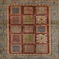 thumbnail image 1 of Ahgly Company Machine Washable Indoor Square Abstract Saffron Red Area Rugs, 7' Square, 1 of 7