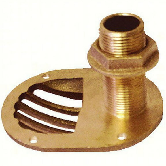 Groco STH2500W; Bronze Thru-Hull W/Strainer Nut