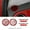 Air Vent Red, variant on Real Soft Carbon Fiber Sticker For Fiat 500 Abarth 595 2012-2016 2017 2018 2019 2020 2021 2022 2024 Abarth 695 2017-2024 AC Trim.