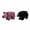 Black Bear Pink Pig, variant on Tuffy® Giraffe Ultra Durable Plush Dog Toy with Multiple Layers & Reinforced Seams, Washable and Floats, Original Construction