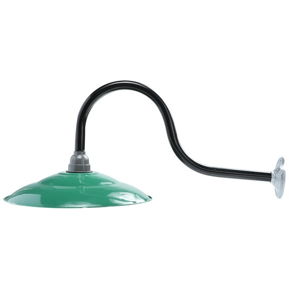 LABSERRON 1Pcs Green Enamel Protective Cover Lampshade for Wall and Floor Lamps 11.8x5.9in