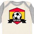 thumbnail image 4 of Inktastic Soccer Spain Flag Banner Boys or Girls Long Sleeve Baby Bodysuit, 4 of 5
