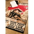 thumbnail image 5 of Furnish My Place Wildlife Lodge Rug – 2ft. x 4ft., Multicolor Cabin Rug with Bear Print, Geometric Design, Jute Backing. Countryside Interior Decoration, Carpet, Dining Room, 5 of 8