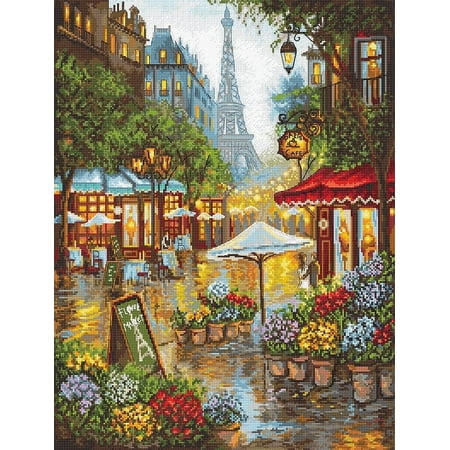 UPC: 4840746068232 | Counted Cross Stitch Kit Spring Flowers Paris L8038