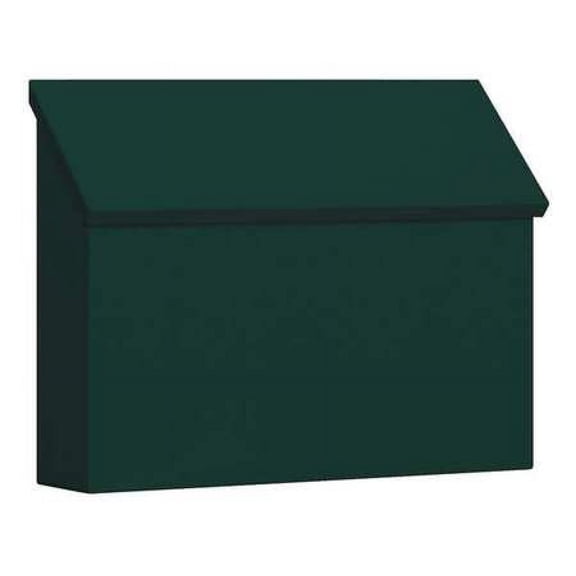 Traditional Mailbox - Standard - Horizontal Style - Green