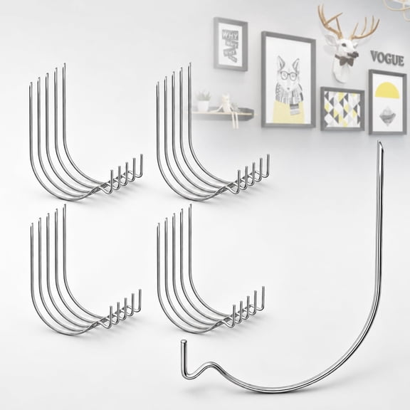 Ustris 30pcs Super Hook Picture Hangers and Office Pack, 100 lbs Drywall Hooks for Hanging Pictures, Wall Hooks, Picture Hangers, Picture Hanging Kit，Hang Art, Clock, Shelves, Mirrors