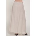 thumbnail image 5 of Women's Elastic Waist Crinkle Woven Long Skirt with Tie Detail, Casual Flowy Maxi Skirt Taupe S, 5 of 5