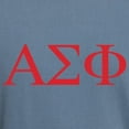 thumbnail image 3 of CafePress - Alpha Sigma Phi Greek Letters Cardinal T Shirt - Mens Comfort Colors Shirt, 3 of 5